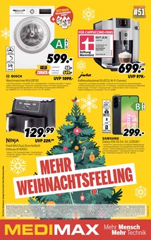 Waschmaschine im aktuellen MEDIMAX Prospekt (Stendal (Hansestadt)) Waschmaschine im MEDIMAX Prospekt "MEHR WEIHNACHTSFEELING" mit 17 Seiten (Stendal (Hansestadt))