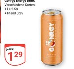 Aktuelle Energydrink Angebote bei GLOBUS in Weißenfels Aktuelles Gongry Energy Drink Angebot bei GLOBUS in Weißenfels ab 1,29 €
