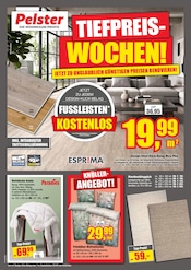 Bodenbelag im Wilhelm Pelster GmbH & Co. KG Prospekt in Coesfeld Aktueller Wilhelm Pelster GmbH & Co. KG Prospekt mit Bodenbelag, "TIEFPREIS-WOCHEN!", Seite 1