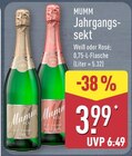 Jahrgangssekt Weiß im Angebot bei ALDI Nord in Wermelskirchen Jahrgangssekt Weiß Angebote von MUMM bei ALDI Nord Wermelskirchen für 3,99 €