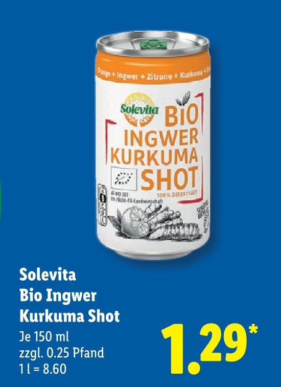 Bio Ingwer Kurkuma Shot