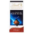 SUR TOUTES LES TABLETTES DE CHOCOLAT LOT DE 2 - LINDT EXCELLENCE en promo chez Carrefour Le Chesnay