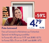 Foto-Leinwand bei ALDI SÜD im Herzogenaurach Prospekt für 4,79 €