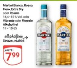 Bianco, Rosso, Fiero, Extra Dry oder Rosato im Angebot bei GLOBUS in Neunkirchen Bianco, Rosso, Fiero, Extra Dry oder Rosato Angebote von Martini bei GLOBUS Neunkirchen für 7,99 €