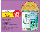 Distributeur automatique de gel lavant + recharge pour les mains citron - DETTOL en promo chez Intermarché Nîmes à 5,07 €