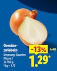 Aktuelles Gemüsezwiebeln Angebot bei Lidl in Pforzheim ab 1,29 €