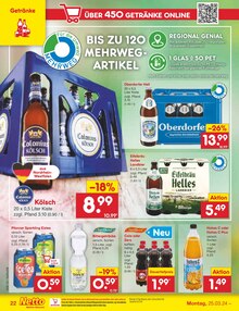 Bier im Netto Marken-Discount Prospekt "Aktuelle Angebote" mit 56 Seiten (Bonn)