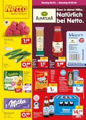 Netto Marken-Discount Discounter Prospekt der aktuellen Woche mit 74 Seiten, gültig von 26.10.2026 bis 31.10.2026, in Kaufbeuren und Umgebung Aktueller Netto Marken-Discount Discounter Prospekt in Kaufbeuren und Umgebung, "Aktuelle Angebote" mit 74 Seiten, 26.10.2026 - 31.10.2026