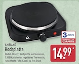 Kochplatte Angebote von Ambiano bei ALDI Nord Dresden für 14,99 €