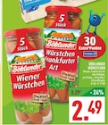 Wiener Würstchen oder Würstchen Frankfurter Art Angebote von Böklunder bei Marktkauf Münster für 2,49 €