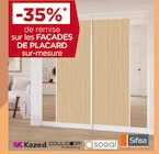 -35% de remise sur les Façades de placard sur-mesure - Gedimat -35% de remise sur les Façades de placard sur-mesure dans le catalogue Gedimat