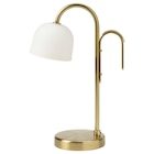 LED-Leuchte tragbar batteriebetrieben Messing/opalweiß Glas von TVÅMASTAD im aktuellen IKEA Prospekt für 16,99 €