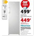 Réfrigérateur 1 porte 322 L - HISENSE en promo chez Hyper U Ouistreham à 449,00 €