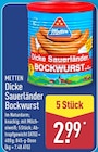 Dicke Sauerländer Bockwurst von Metten im aktuellen ALDI Nord Prospekt für 2,99 €