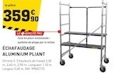 Promo Échafaudage aluminium pliant à 359,90 € dans le catalogue Tout Faire à Arlanc