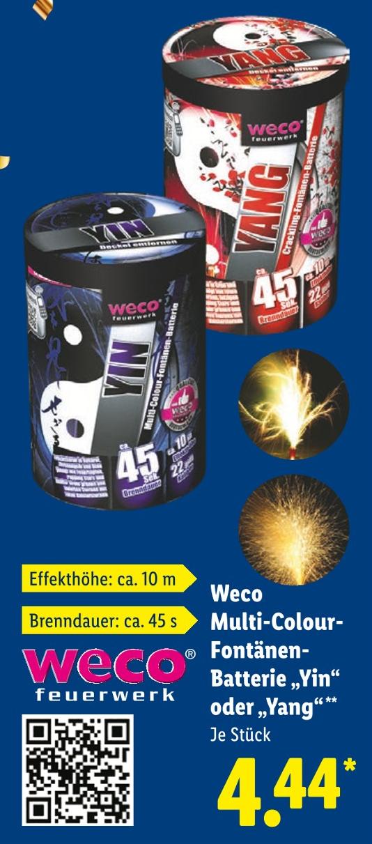 Multi-Colour-Fontänen-Batterie Yin