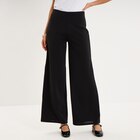 Pantalon large fluide taille haute noir femme à 19,99 € dans le catalogue La Halle