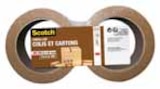 Lot de 2 rubans d'emballage 100mx48mm havane - SCOTCH en promo chez Intermarché Périgueux à 4,86 €