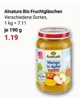 Bio Fruchtgläschen Angebote von Alnatura bei GLOBUS Neustadt für 1,19 €
