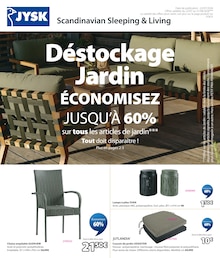 Catalogue Jysk de la semaine "JYSK Scandinavian Sleeping & Living" avec 1 pages, valide du 22/07/2026 au 31/08/2026 pour Dole et alentours Prospectus Jysk de la semaine "JYSK Scandinavian Sleeping & Living" avec 1 pages, valide du 22/07/2026 au 31/08/2026 pour Dole et alentours