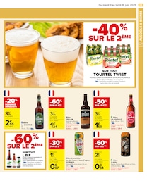 Prix et réduction Spiritueux dans le prospectus Carrefour en cours Offre Spiritueux dans le catalogue Carrefour du moment à la page 55
