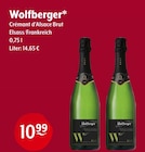 Crémant d’Alsace Brut Angebote von Wolfberger bei Getränke Hoffmann Gronau für 10,99 €