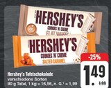 Tafelschokolade im EDEKA Prospekt Tafelschokolade von Hershey's im aktuellen EDEKA Prospekt für 1,49 €