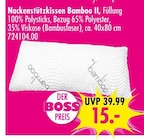 Aktuelle Kissen Angebote bei SB Möbel Boss in Mainz Aktuelles Nackenstützkissen Bamboo II Angebot bei SB Möbel Boss in Mainz ab 15,00 €