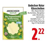 Bio-Alpenländer Butterkäse oder Bergkäse von Andechser Natur im aktuellen EDEKA Prospekt für 2,22 €