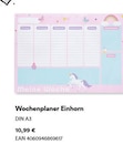 Wochenplaner Einhorn im Angebot bei Thalia in Offenbach Wochenplaner Einhorn Angebote bei Thalia Offenbach für 10,99 €