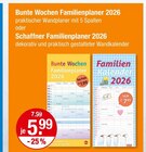 Bunte Wochen Familienplaner 2026 für 5,99 € bei V-Markt im Angebot Bunte Wochen Familienplaner 2026 im aktuellen V-Markt Prospekt