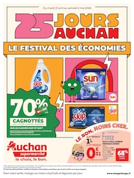 Catalogue Auchan Supermarché "25 JOURS AUCHAN" à Cluses et alentours, 28 pages, 21/04/2026 - 02/05/2026