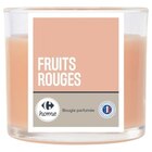 Bougie en verre fruits rouges - CARREFOUR HOME en promo chez Carrefour Saint-Maur-des-Fossés à 1,99 €