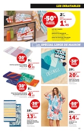 Prix et réduction Serviette De Bain dans le prospectus Super U en cours Offre Serviette De Bain dans le catalogue Super U du moment à la page 43