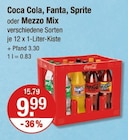 Coca Cola, Fanta, Sprite oder Mezzo Mix Angebote bei V-Markt Kempten für 9,99 €