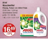Aktuelle Ariel Angebote bei V-Markt in Regensburg Aktuelles Waschmittel Flüssig, Pulver oder Allin1 Pods Angebot bei V-Markt in Regensburg ab 16,49 €