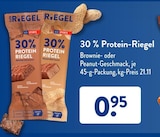 Brownie-Geschmack oder Peanut-Geschmack von ALDI SPORTS im aktuellen ALDI SÜD Prospekt für 0,95 €