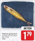 Makrele geräuchert für 1,79 € bei E center im Angebot Makrele geräuchert im aktuellen E center Prospekt