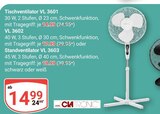 Aktuelles Tischventilator VL 3601 Angebot bei GLOBUS in Jena ab 14,99 €