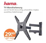 PC im V-Markt Prospekt TV-Wandhalterung von Hama im aktuellen V-Markt Prospekt für 29,99 €