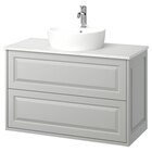 Waschbschr+Schubladen/Waschb/Mibatt hellgrau/weiß marmoriert 102x49x79 cm von TÄNNFORSEN / TÖRNVIKEN im aktuellen IKEA Prospekt