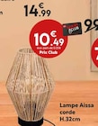Lampe Aissa corde H.32cm dans le catalogue Maxi Bazar