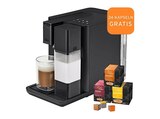 Kapselmaschine im MediaMarkt Saturn Prospekt Qbo MILK MASTER + 24 Kapseln Kapselmaschine Schwarz von TCHIBO im aktuellen MediaMarkt Saturn Prospekt für 99,00 €