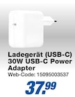 Ladegerät (USB-C) 30W USB-C Power Adapter im Angebot bei expert in Nordhorn Ladegerät (USB-C) 30W USB-C Power Adapter Angebote bei expert Nordhorn für 37,99 €