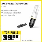 AKKU-HANDSTAUBSAUGER CVH 2 Angebote bei OBI Albstadt für 39,99 €