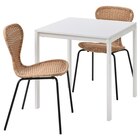 Tisch und 2 Stühle weiß weiß/Rattan schwarz Angebot in Ihlow Tisch und 2 Stühle weiß weiß/Rattan schwarz im aktuellen Prospekt bei IKEA in Ihlow