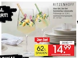 Glas-Set, 2er-Set Sommertau Limoncello von Ritzenhoff für 14,99 € bei Zurbrüggen im Angebot Glas-Set, 2er-Set Sommertau Limoncello von Ritzenhoff im aktuellen Zurbrüggen Prospekt