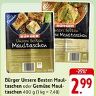 Unsere Besten Maultaschen oder Gemüse Maultaschen bei E center im Reutlingen Prospekt für 2,99 €