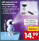 LED Astronaut mit Fernbedienung bei Netto Marken-Discount im Alsdorf Prospekt für 14,99 €