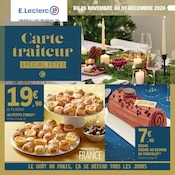 Catalogue Supermarchés E.Leclerc en cours à Perrusson et alentours, "Carte traiteur SPÉCIAL FÊTES", 76 pages, 26/11/2024 - 31/12/2024